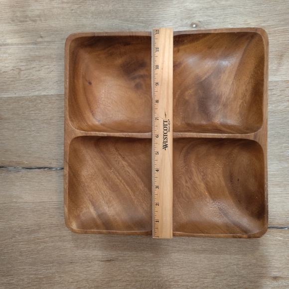 Wooden Quadruple Serving Tray - Picture 12 of 13